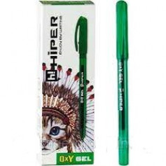 Ручка гелева Hiper Oxy Gel HG-190 0,6 мм (зелена) 10 шт в уп