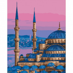 Набір для розпису "Блакитна мечеть. Стамбул" 40*50 см, 11225-AC