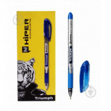 Ручка масл.Hiper Triumph HO-195 0,7мм синя 10шт/уп