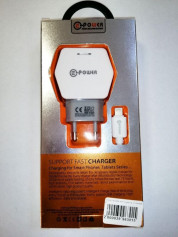 Зарядний пристрій СЗУ QLT-POWER HUT-3 Lightning, 2 USB 24 39963